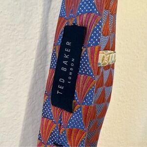 Ted Baker Tie Red and Blue Pattenered